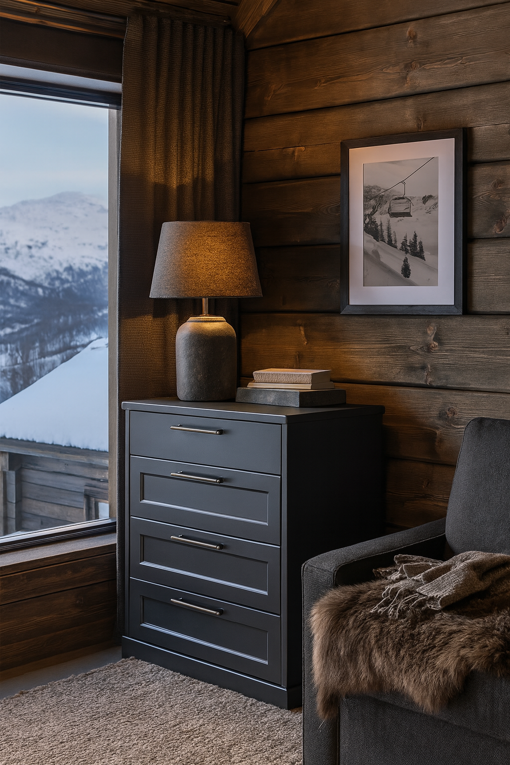 Åsgård 4-skuffs kommode